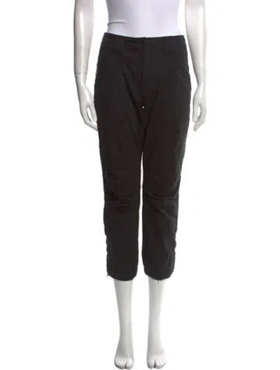 Pre-owned Frame Straight Leg Pants In Black