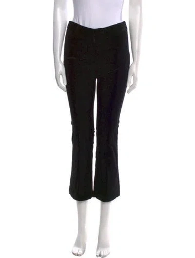 Pre-owned Frame Straight Leg Pants In Black