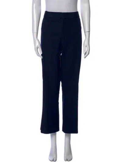 Pre-owned Frame Straight Leg Pants In Black