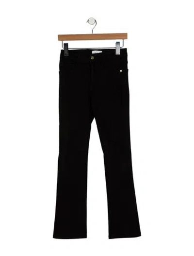 Pre-owned Frame Straight Leg Pants In Black