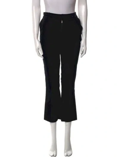 Pre-owned Frame Straight Leg Pants In Black