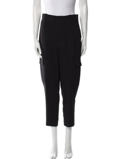 Pre-owned Frame Straight Leg Pants In Black