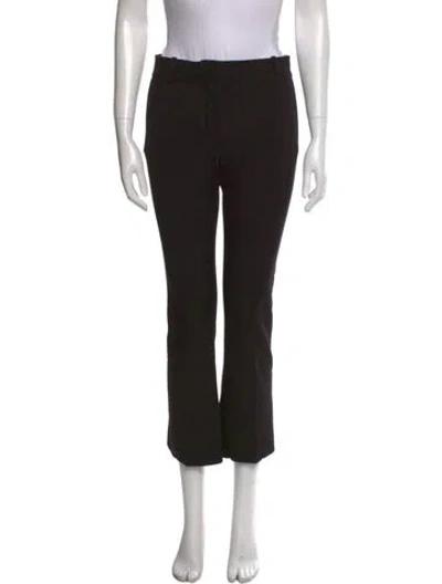 Pre-owned Frame Straight Leg Pants In Black