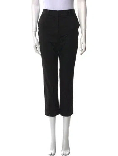 Pre-owned Frame Straight Leg Pants In Black