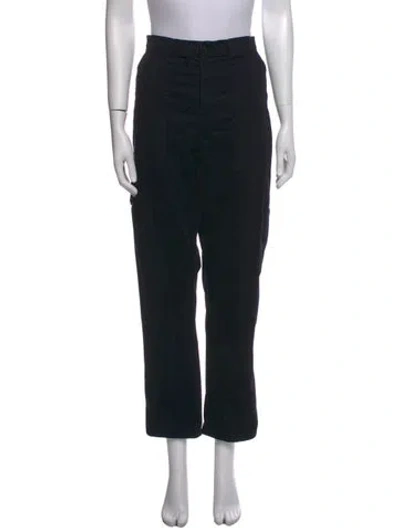 Pre-owned Frame Straight Leg Pants In Black