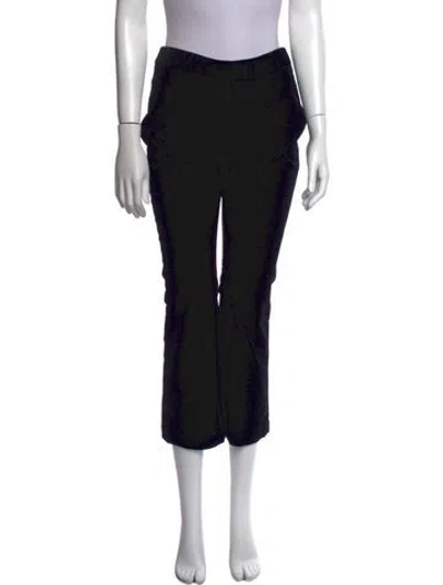 Pre-owned Frame Straight Leg Pants In Black