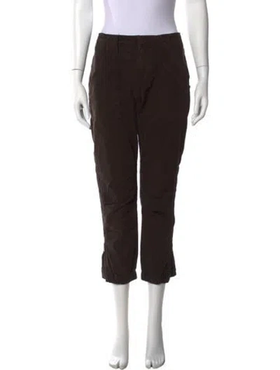 Pre-owned Frame Straight Leg Pants In Black