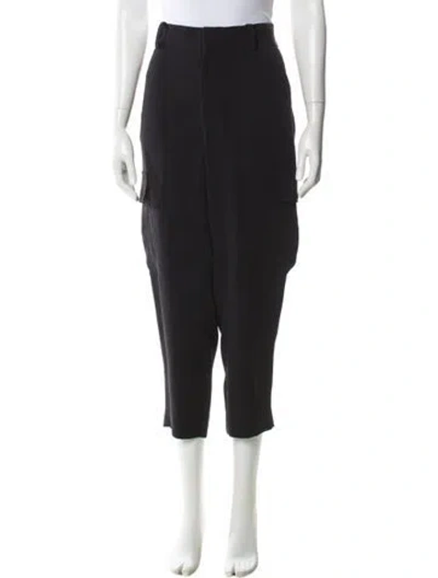 Pre-owned Frame Straight Leg Pants In Black