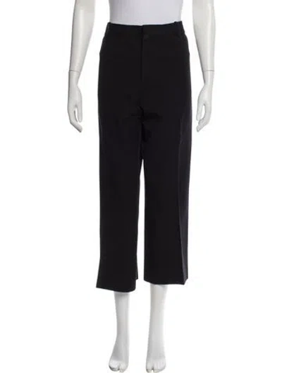 Pre-owned Frame Straight Leg Pants In Black