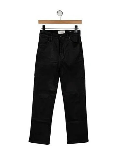 Pre-owned Frame Straight Leg Pants In Black