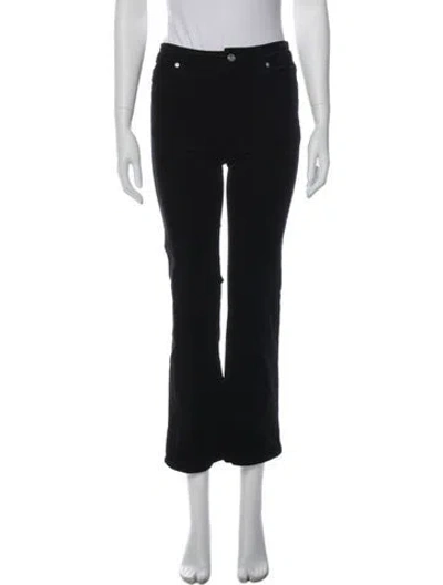 Pre-owned Frame Straight Leg Pants In Black
