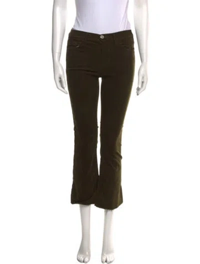 Pre-owned Frame Straight Leg Pants In Black