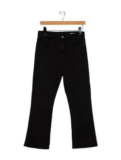 Pre-owned Frame Straight Leg Pants In Black