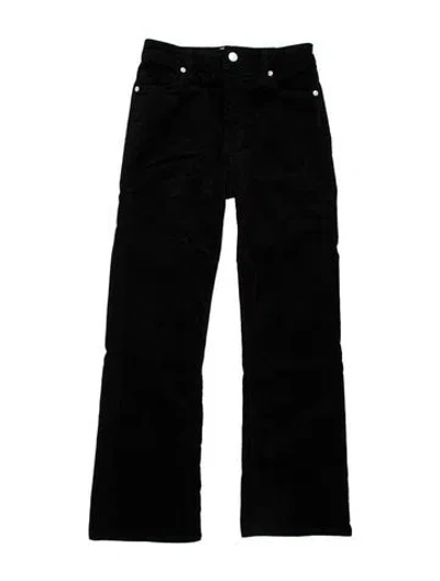 Pre-owned Frame Straight Leg Pants In Black
