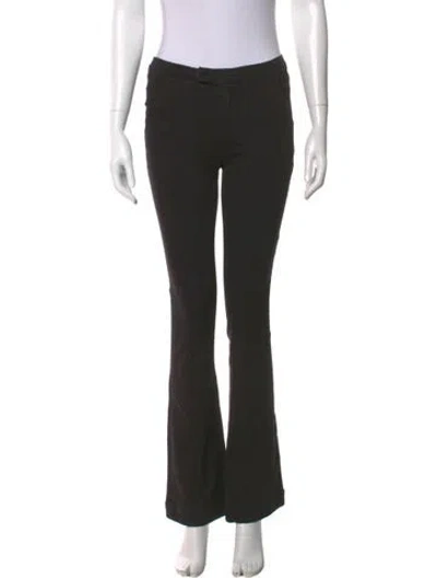 Pre-owned Frame Straight Leg Pants In Black