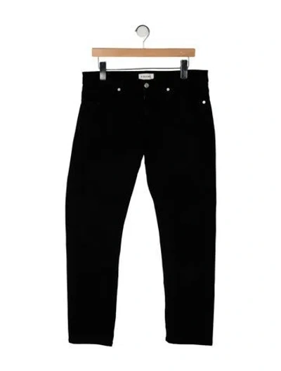 Pre-owned Frame Straight Leg Pants In Black