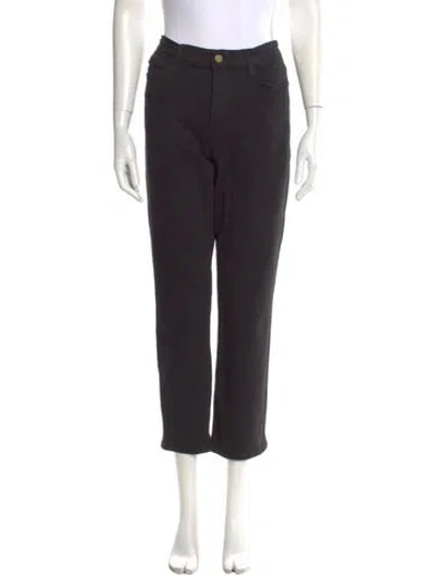 Pre-owned Frame Straight Leg Pants In Black