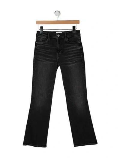 Pre-owned Frame Straight Leg Pants In Black