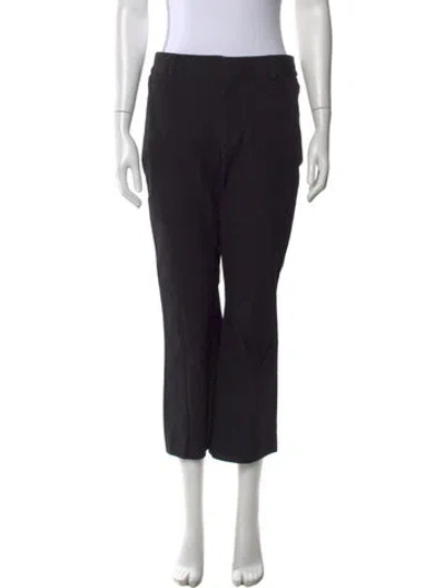 Pre-owned Frame Straight Leg Pants In Black