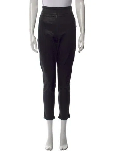 Pre-owned Frame Straight Leg Pants In Black