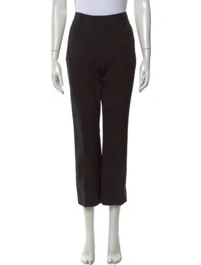 Pre-owned Frame Straight Leg Pants In Black