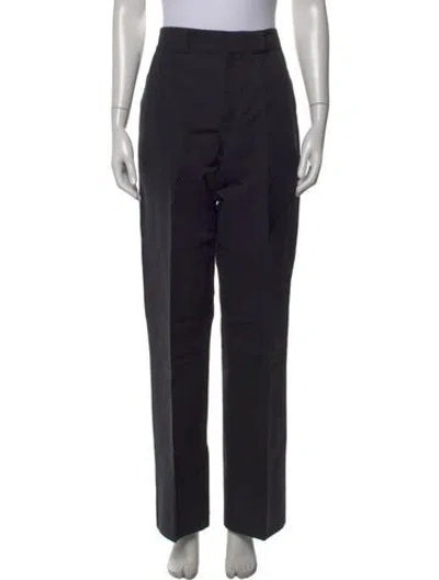 Pre-owned Frame Straight Leg Pants In Black