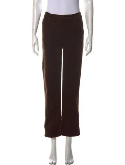Pre-owned Frame Straight Leg Pants In Black