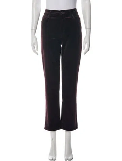 Pre-owned Frame Straight Leg Pants In Black