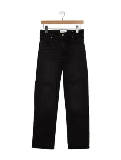 Pre-owned Frame Straight Leg Pants In Black