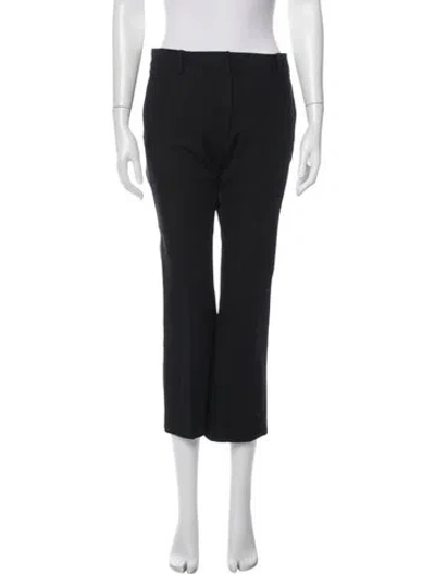 Pre-owned Frame Straight Leg Pants In Black
