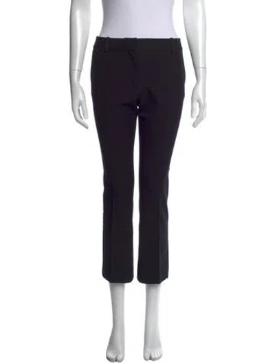 Pre-owned Frame Straight Leg Pants In Black