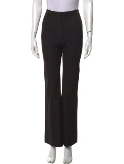 Pre-owned Frame Straight Leg Pants In Black