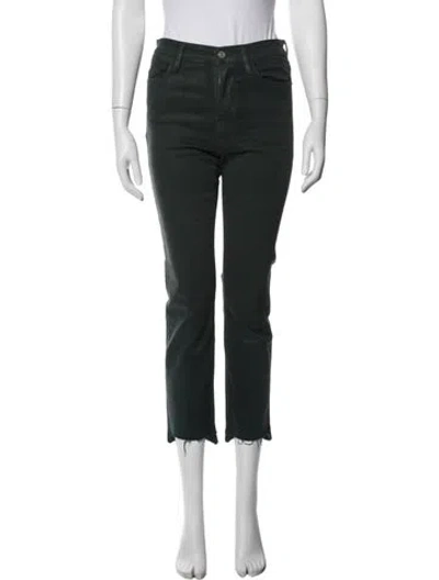 Pre-owned Frame Straight Leg Pants In Black