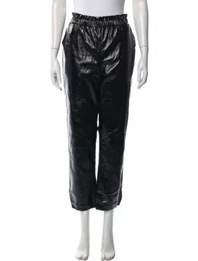 Pre-owned Frame Straight Leg Pants In Black