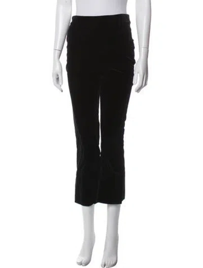 Pre-owned Frame Straight Leg Pants In Black