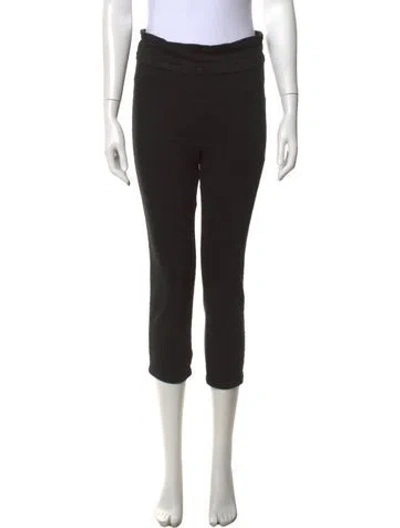 Pre-owned Frame Straight Leg Pants In Black