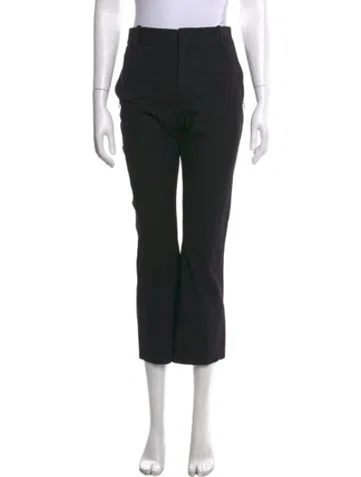 Pre-owned Frame Straight Leg Pants In Black