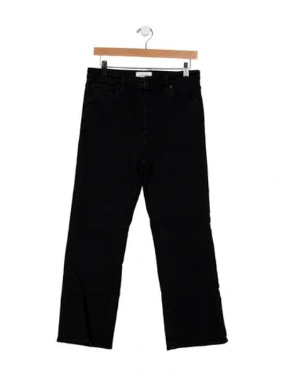 Pre-owned Frame Straight Leg Pants In Black