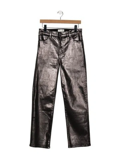 Pre-owned Frame Straight Leg Pants In Black