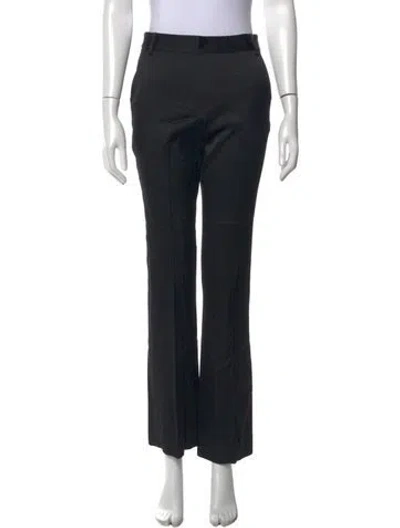 Pre-owned Frame Straight Leg Pants In Black