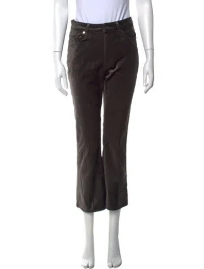 Pre-owned Frame Straight Leg Pants In Black