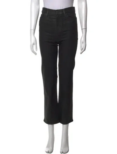 Pre-owned Frame Straight Leg Pants In Black