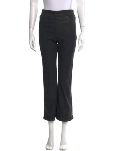 Pre-owned Frame Straight Leg Pants In Black
