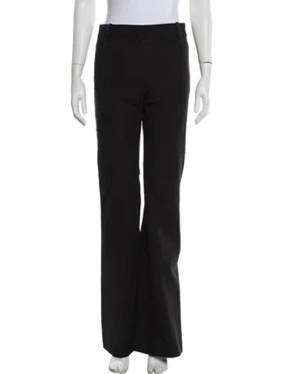 Pre-owned Frame Straight Leg Pants In Black