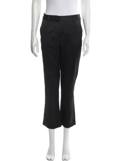 Pre-owned Frame Straight Leg Pants In Black