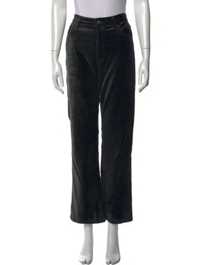 Pre-owned Frame Straight Leg Pants In Black