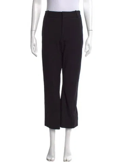 Pre-owned Frame Straight Leg Pants In Black
