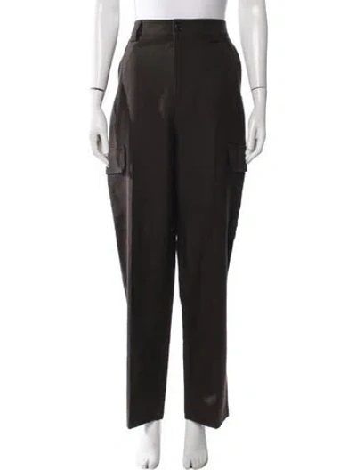 Pre-owned Frame Straight Leg Pants In Black