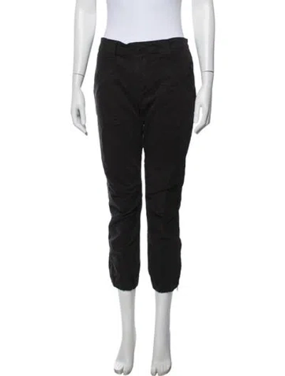 Pre-owned Frame Straight Leg Pants In Black
