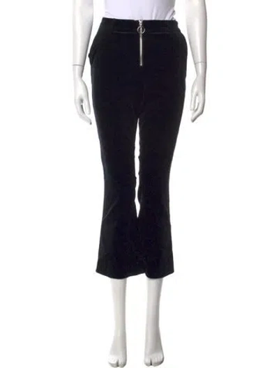 Pre-owned Frame Straight Leg Pants In Black
